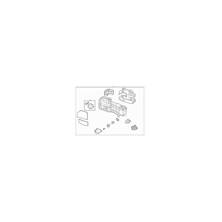 Ford F-150 2021 – 2023 Ensamblaje del espejo Vista trasera exterior izquierda ML3Z-17683-AE