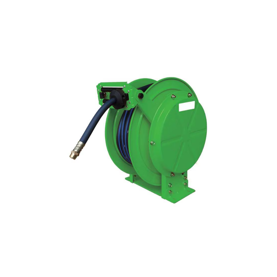 3/4" x 50 ft Carrete de manguera con retorno por resorte 250 psi