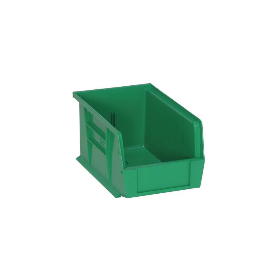 12 Unid 9 1/4" L x 6" W x 5" H Contenedor de almacenamiento verde USA