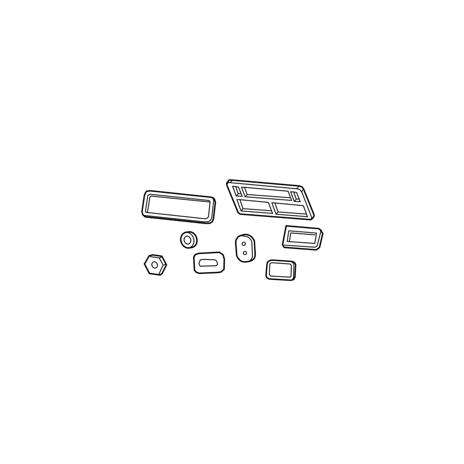 68396044AB RAM 1500 2019- 2021 Kit de juntas para unidad de calefacción y aire acondicionado - Mopar
