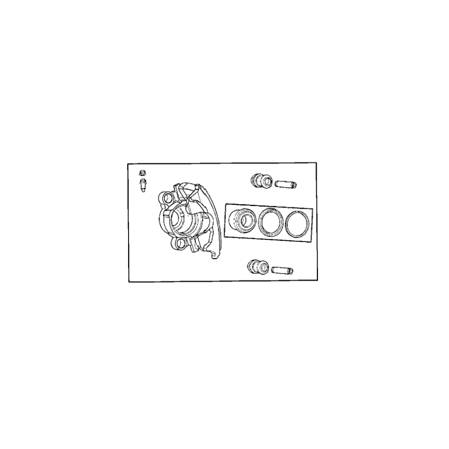5179881AD RAM 1500 2017- 2020 caliper Conjunto Freno de disco Trasero lado izquierdo Mopar